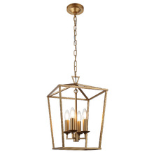Panama Steel 4 Light Pendant
